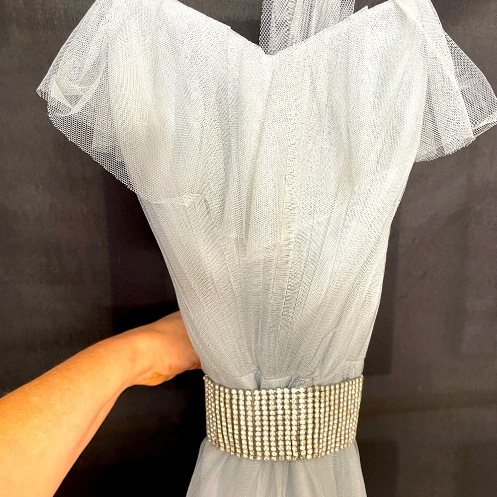 Watters & Watters Dove Grey Dress- Like New!
